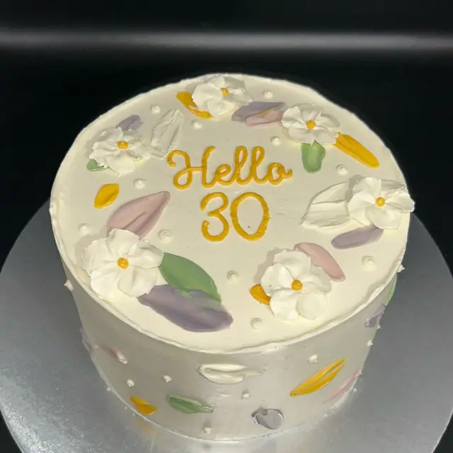 Tarta de flores