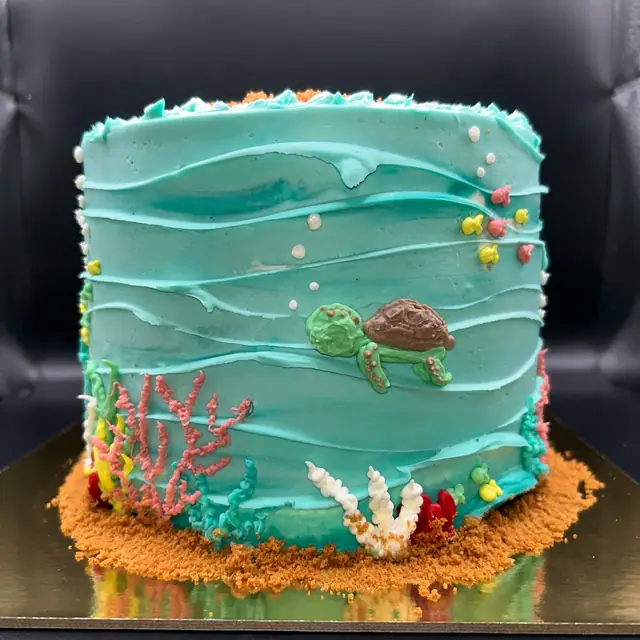 Tarta del fondo del mar